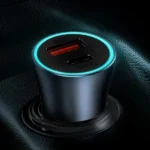 شارژر فندکی 40 وات 2 پورت بیسوس مدل CCJD-OG - Image 5