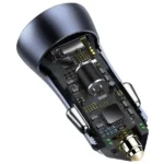 شارژر فندکی 40 وات 2 پورت بیسوس مدل CCJD-OG - Image 4