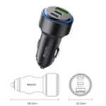 شارژر فندکی 60 وات یسیدو مدل Y50 - Image 3