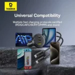 شارژر فندکی 152.5 وات بیسوس مدل C00036101111-00 به همراه کابل USB-C - Image 4