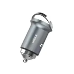 شارژر فندکی هیسکا مدل HCC-306 به همراه کابل تبدیل  USB-C