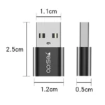مبدل USB-C به USB یسیدو مدل GS09 - Image 4