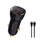 شارژر فندکی 60 وات الدینیو مدل C104 همراه با کابل USB-C - Image 3
