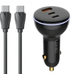 شارژر فندکی 160 وات الدینیو مدل ‌C102 به همراه کابل usb-C - Image 6